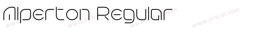 Alperton Regular字体转换 Alperton Regular字体转换